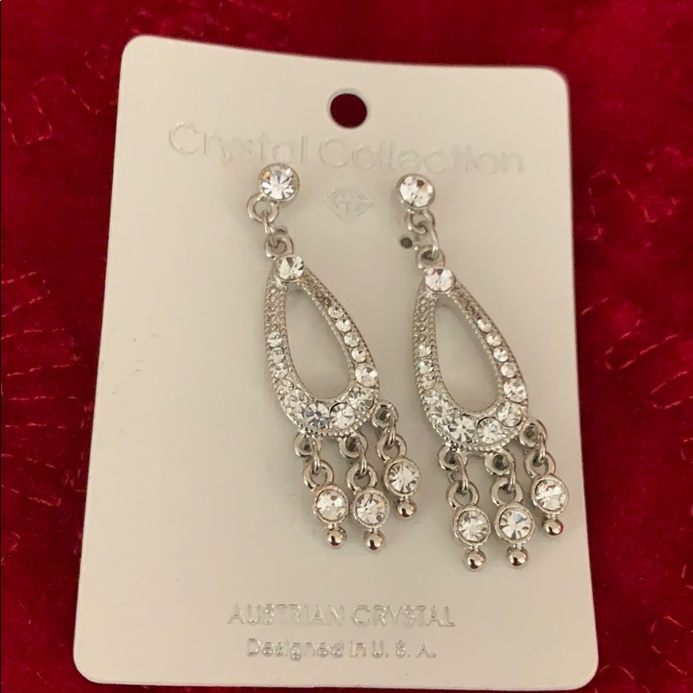 Austrian Crystal hanging earrings